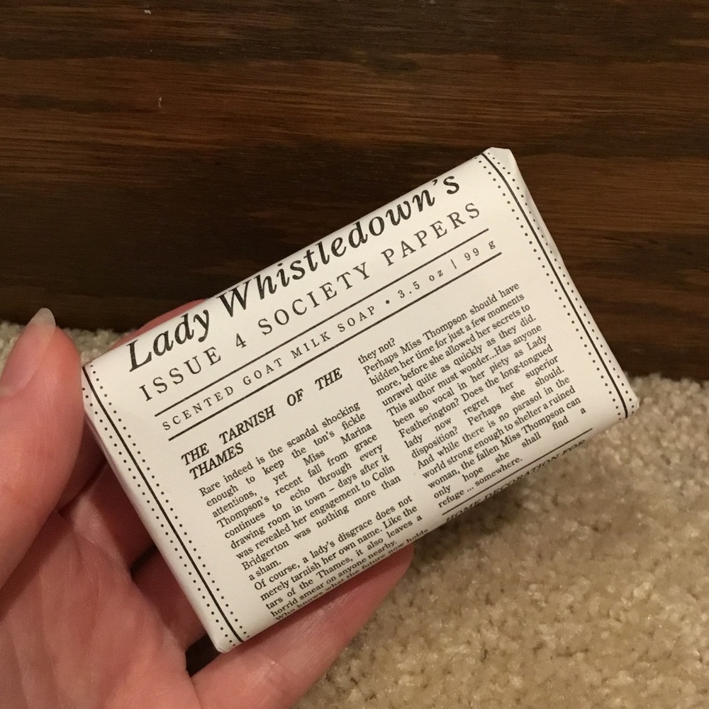 Beekman 1802 Lady Whistledown Scented Goat Milk Soap Cream and Black